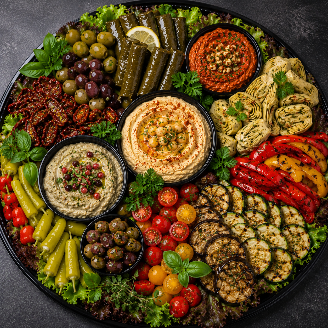 Mediterrane Vegane Platte